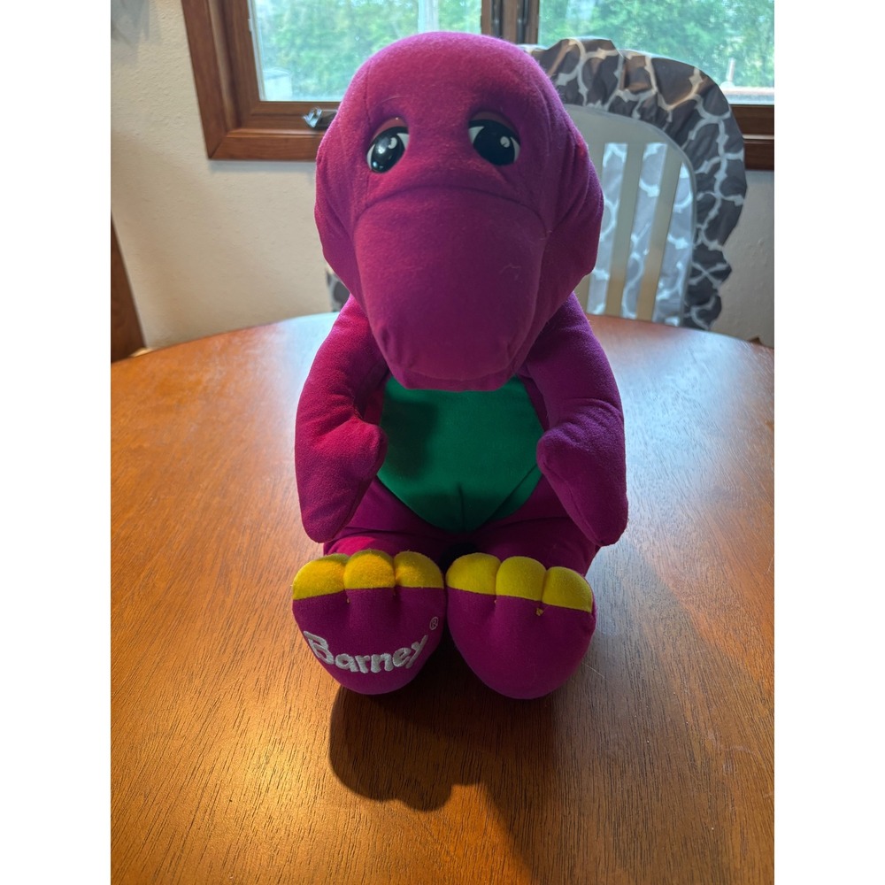 Vintage 1992 1996 Barney the Dinosaur Talking Plush Hasbro Lyons Group 71245